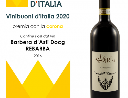 Vini buoni d’Italia 2020 – Corona a “Barbera d’Asti docg REBARBA 2016”