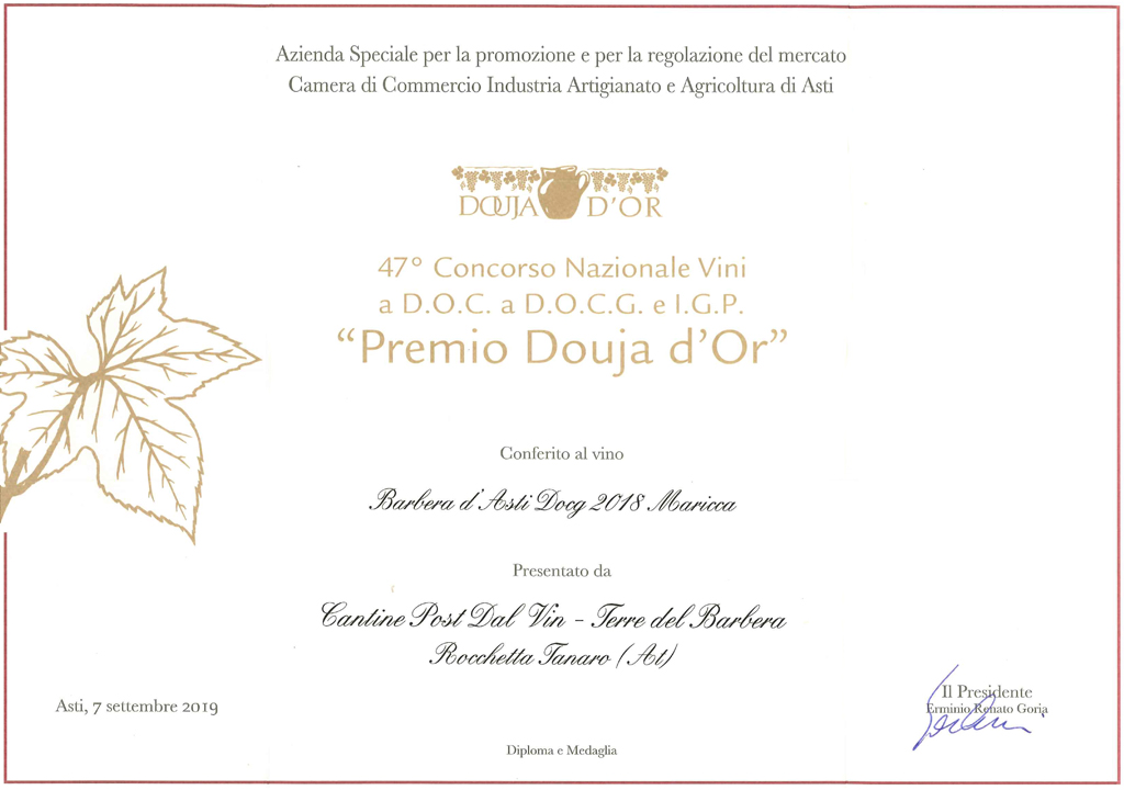Premio 47° Douja d'Or - Maricca 2018