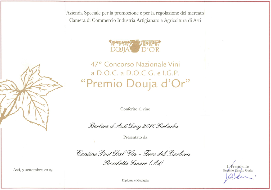 Premio 47° Douja d'Or - Rebarba 2016
