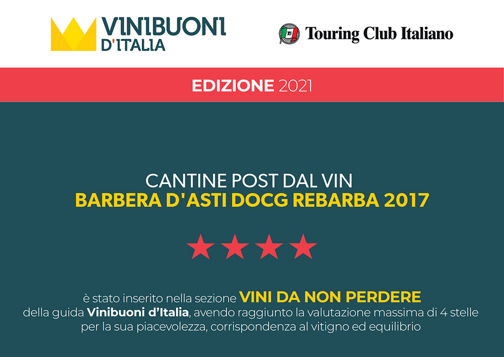 Rebarba 2017 Vini buoni d'Italia da non perdere