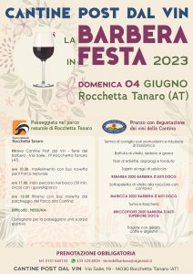 La Barbera in Festa 2023 alle Cantine Post dal Vin di Rocchetta Tanaro (AT)